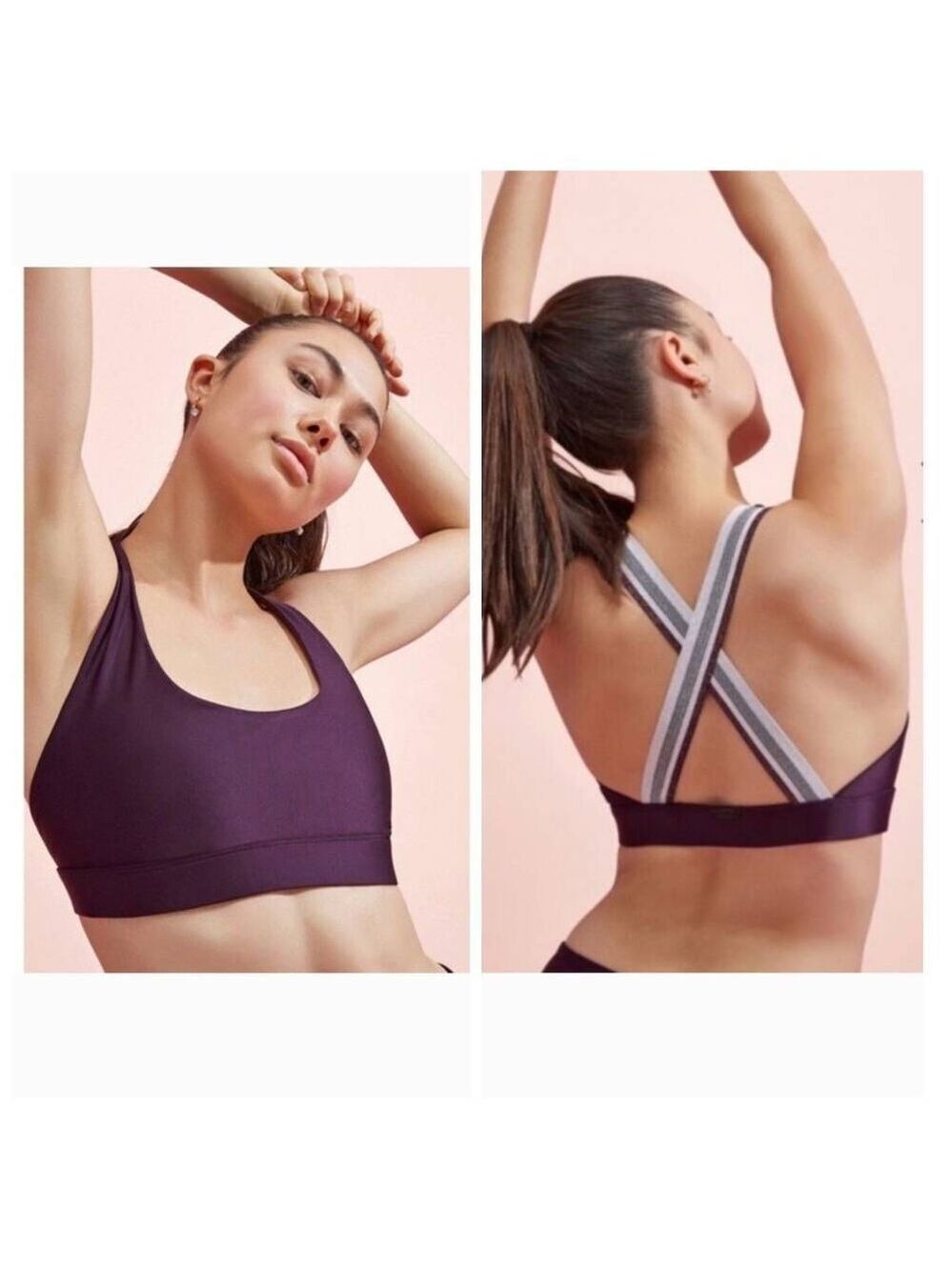 Koral Fame Energy Criss Cross Shimmer Sports Bra